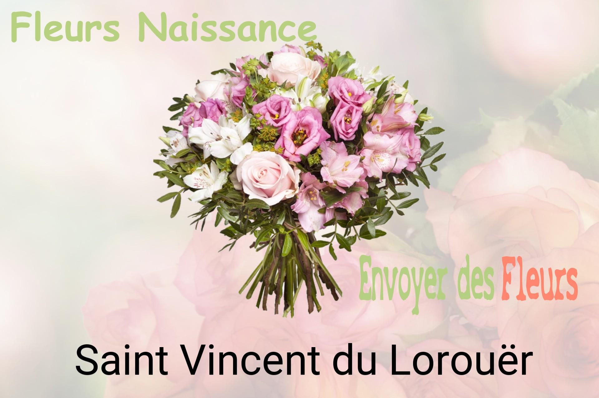 Bouquet de fleurs de naissance livré à Saint-Vincent-du-Lorouër